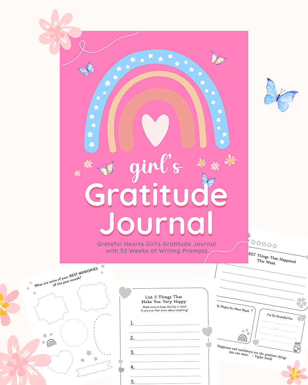 Grateful Hearts Girls Gratitude Journal