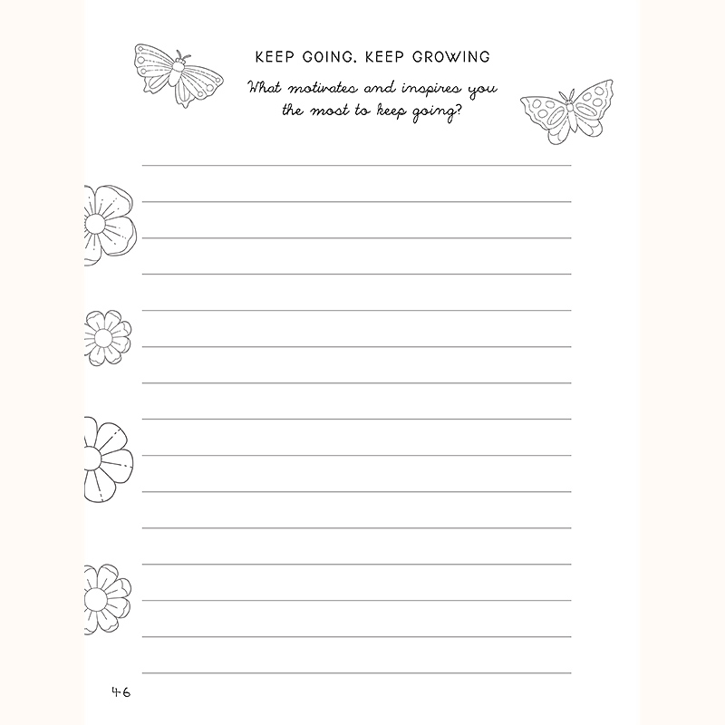 The WIldflower's Journal sample page